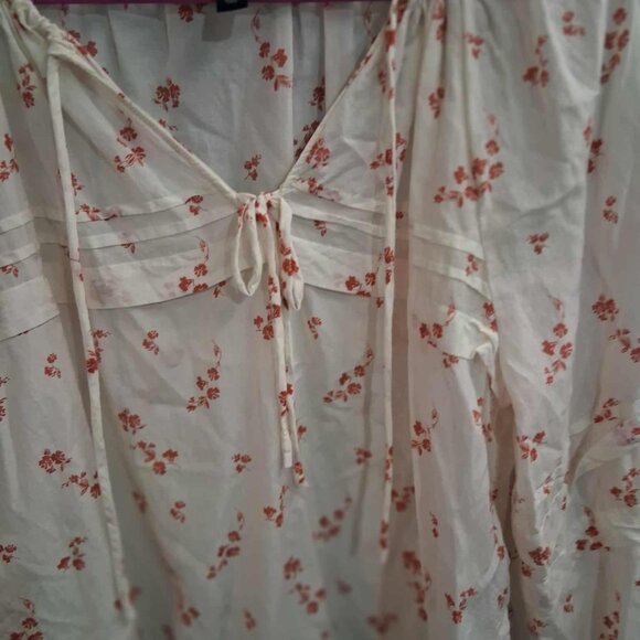 Women's Long Sleeve Tie-Front Blouse - Universal Thread - Size XS - Picture 4 of 11